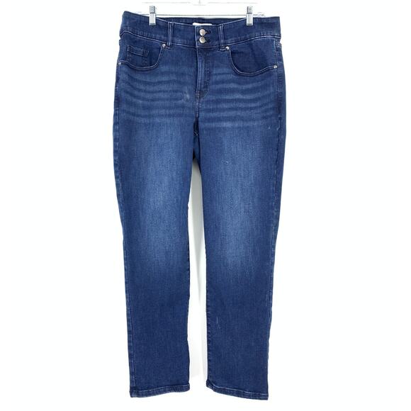 Lane Bryant Tighter Tummy Fit High-Rise Straight Jean Womens Sz 14 Short Denim - Picture 1 of 6